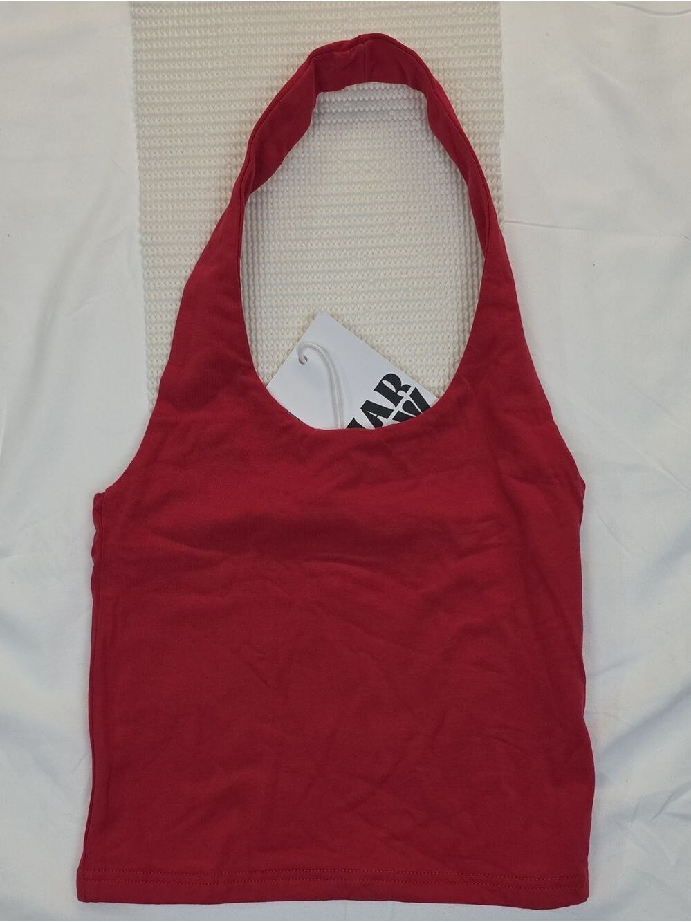Har Low Red Women’s Halter Tank Top XS
